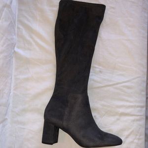 Ann Taylor Dark Gray Heel Boots